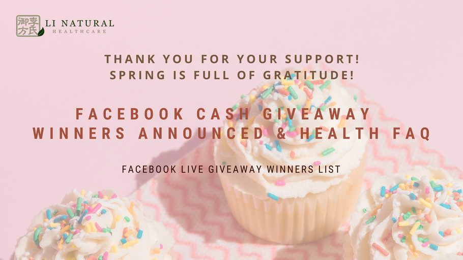Facebook Cash Giveaway – Winners Announcement & Health FAQ